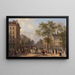 Le boulevard des Italiens, Paris - Giuseppe Canella — inramlat konstverk på väggen