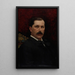 Portrait du baron Delort De Glon - Gunnar Berndtson — inramlat konstverk på väggen