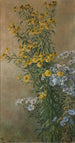 Fleurs d'automne tournesols et asters d'automne - Gunnar Gunnarsson Wennerberg — vy av konstverket