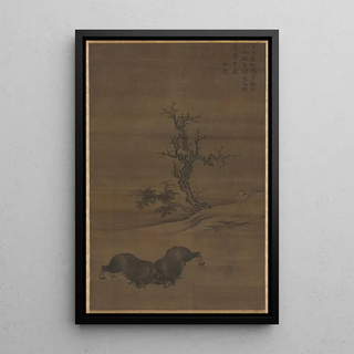 Guo Min - Herdboys and Buffalo in Landscape.webp