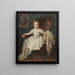 Hilda Amalia Brusewitz född 1853 - Gustaf Henrik Brusewitz — inramlat konstverk på väggen