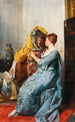 Dame dans le boudoir - Gustav Holweg-Glantschnigg — vy av konstverket