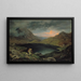 Lac dans les monts des Géants - Gustav Karl Ludwig Richter — inramlat konstverk på väggen