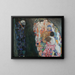 La Mort et la Vie - Gustav Klimt — inramlat konstverk på väggen
