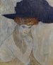 Le Chapeau à plumes noires - Gustav Klimt — vy av konstverket