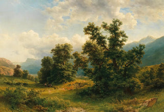 Gustav Maria Jger - Motiv aus dem Etschtal Sdtirol.webp
