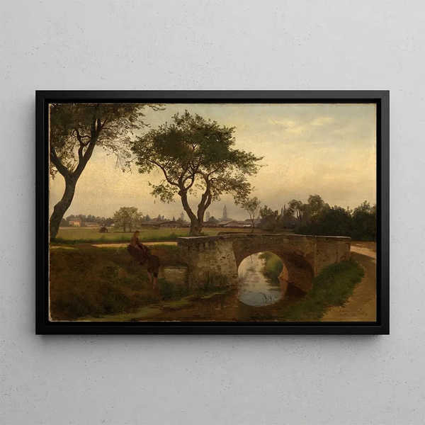 Gustav Osterroht - Blick auf Karlsruhe von Sden.webp