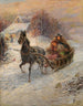 Bonne promenade en traîneau - Gustav Prucha — vy av konstverket