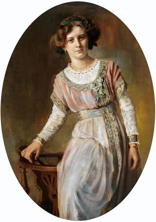 Gustav Riencker - Damenportrt.webp