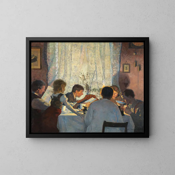 Peinture - Gustav Wentzel — inramlat konstverk på väggen