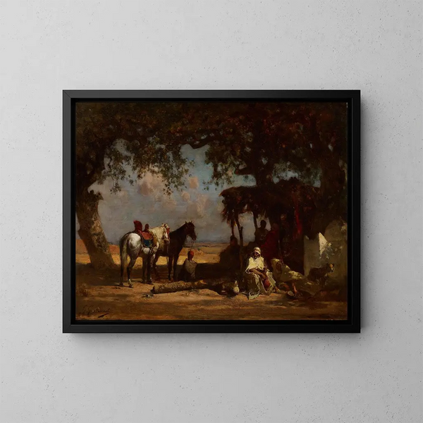 En arablägerplats - Gustave-Achille Guillaumet — inramlat konstverk på väggen
