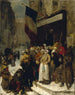 den kommunala matsalen i Faubourg Saint-Martin under Paris belägring 1871 - Gustave-Achille Guillaumet — vy av konstverket