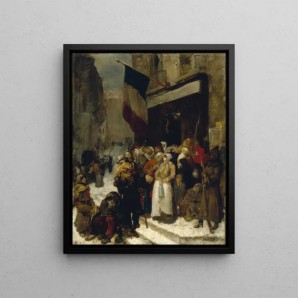 GustaveAchille Guillaumet - Cantine municipale au faubourg SaintMartin pendant le sige de Paris 1871.webp