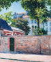Hus i Argenteuil - Gustave Caillebotte — vy av konstverket