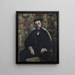 Portrait av en cabasois - Gustave Caillebotte — inramlat konstverk på väggen