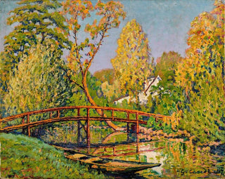 Prigny, bro över Yerres - Gustave Cariot — vy av konstverket