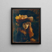 Portrait d'une fille - Gustave Courbet — inramlat konstverk på väggen