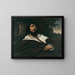 Le blessé - Gustave Courbet — inramlat konstverk på väggen