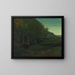 Landskap av Jura - Gustave Courbet — inramlat konstverk på väggen