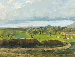 Gustave Courbet - Landscape With Wall And Orchard.webp