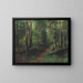 Sentier à travers la forêt - Gustave Courbet — inramlat konstverk på väggen