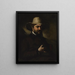 Portrait d'Urbain Cuenot - Gustave Courbet — inramlat konstverk på väggen