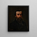 Portrait of M. Nicolle - Gustave Courbet — inramlat konstverk på väggen