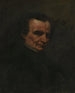 Portrait av kompositören Hector Berlioz - Gustave Courbet — vy av konstverket