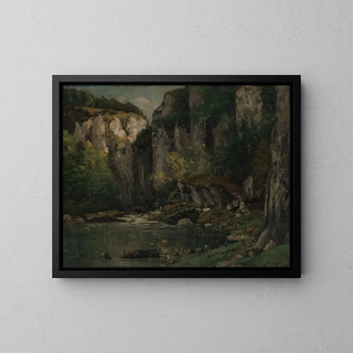 Gustave Courbet - River and Rocks.webp