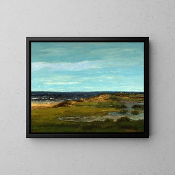 Marine - Gustave Courbet — inramlat konstverk på väggen