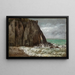 Plage d'Étretat - Gustave Courbet — inramlat konstverk på väggen