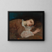 Studie för De unga damerna vid Seine - Gustave Courbet — inramlat konstverk på väggen