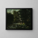 Le ruisseau des Puits Noirs - Gustave Courbet — inramlat konstverk på väggen