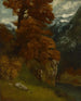 The Glen at Ornans Bords du Doubs Effekt av Höst - Gustave Courbet — vy av konstverket