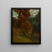 The Glen at Ornans Bords du Doubs Effekt av Höst - Gustave Courbet — inramlat konstverk på väggen