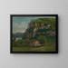 Le Rocher de Hautepierre - Gustave Courbet — inramlat konstverk på väggen