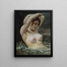 La Femme dans les vagues - Gustave Courbet — inramlat konstverk på väggen