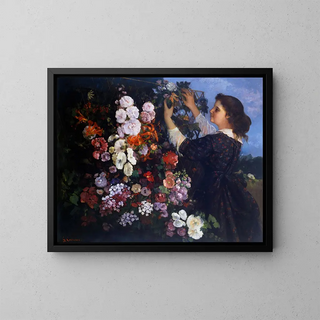 Treillis - Gustave Courbet — inramlat konstverk på väggen