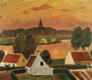 Vue de village - Gustave De Smet — vy av konstverket