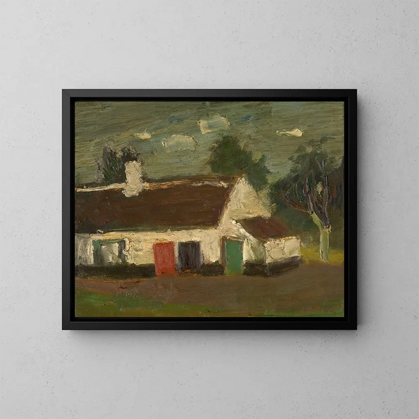 Ferme - Gustave De Smet — inramlat konstverk på väggen