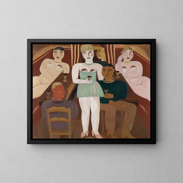 La bonne maison - Gustave De Smet — inramlat konstverk på väggen