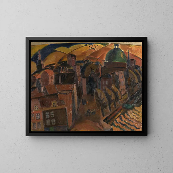 Längd: 60 cm x Höjd: 80 cm - Gustave De Smet — inramlat konstverk på väggen