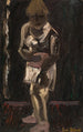 Chemise blanche sur fond noir - Gustave De Smet — vy av konstverket