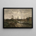 Vue panoramique de Gand - Gustave Den Duyts — inramlat konstverk på väggen