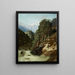 Landskapsberg med Beck - Gustave Doré — inramlat konstverk på väggen