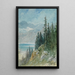 Vue sur le lac Léman près de Montreux - Gustave Doré — inramlat konstverk på väggen