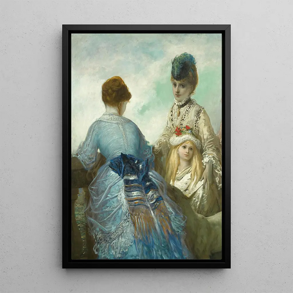 La promenade - Gustave Doré — inramlat konstverk på väggen
