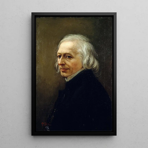 Portrait de Charles Philipon 1800-1862 tecknare och journalist - Gustave Doré — inramlat konstverk på väggen