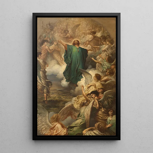 L'Ascension - Gustave Doré — inramlat konstverk på väggen