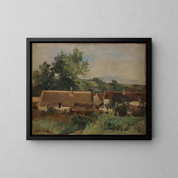 En by - Gustave Henri Colin — inramlat konstverk på väggen